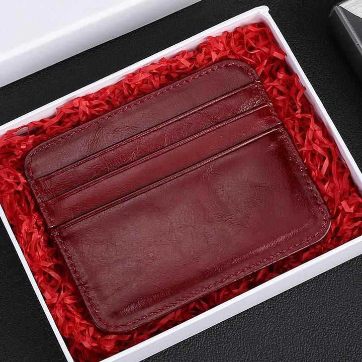 Minimalist Leather Card Holder Bowlift
