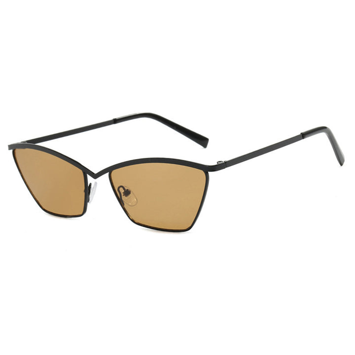 Women's fashionable Cat-Eye sunglasses with elegant metal frame Bowlift