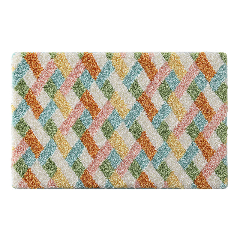 Artistic Abstract Bath Mat Bowlift