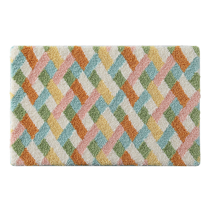Artistic Abstract Bath Mat Bowlift