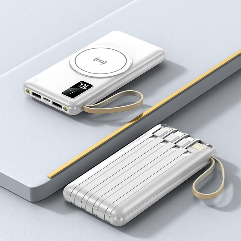 Wireless power bank with integrated charging station Bowlift