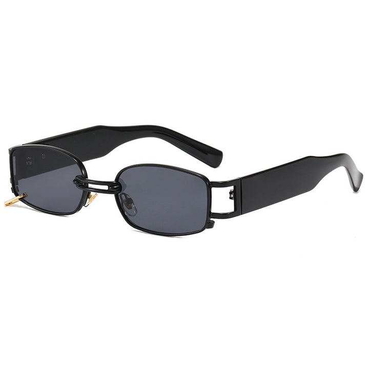 Women fashion rectangular sunglasses with exclusive metal frame Bowlift