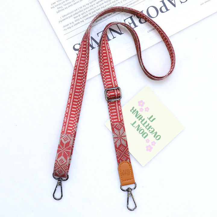 Adjustable Patterned Camera Strap Bowlift