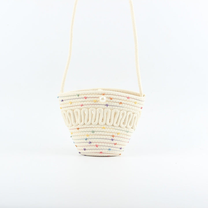 Decorative shoulder bag with colorful accents Bowlift