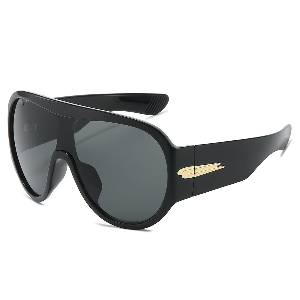 Oversized Retro Shield Sunglasses Bowlift 1787812378
