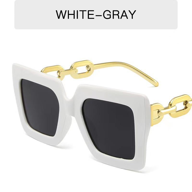 Stylish Wide Square Frame Sunglasses Bowlift