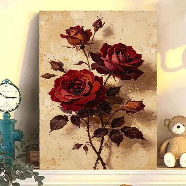 Vintage Floral Canvas Artwork Bowlift