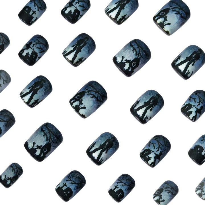 Creative Nail Art in Spooky Gravestone Design Bowlift