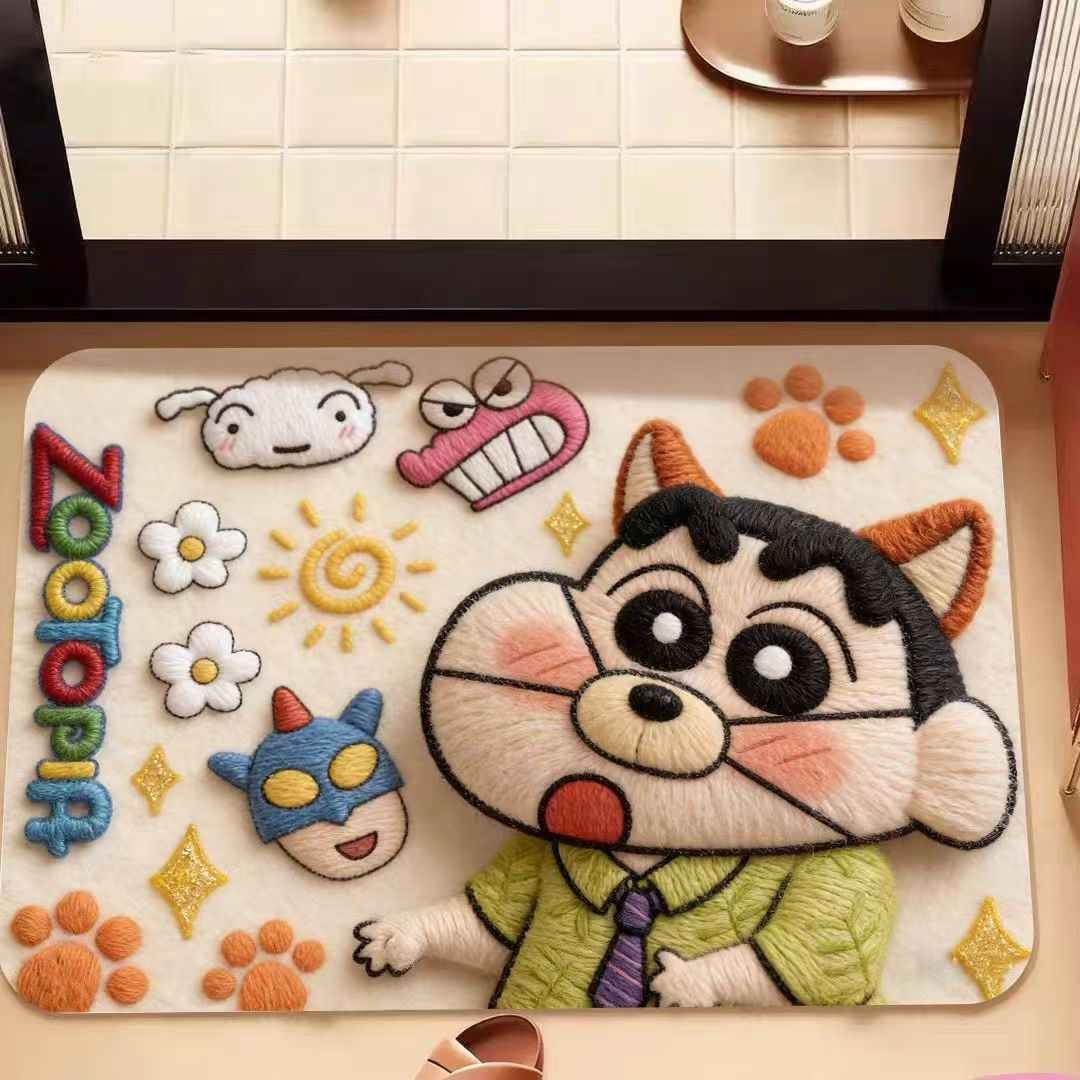 Animated Character Plush Bath Mat