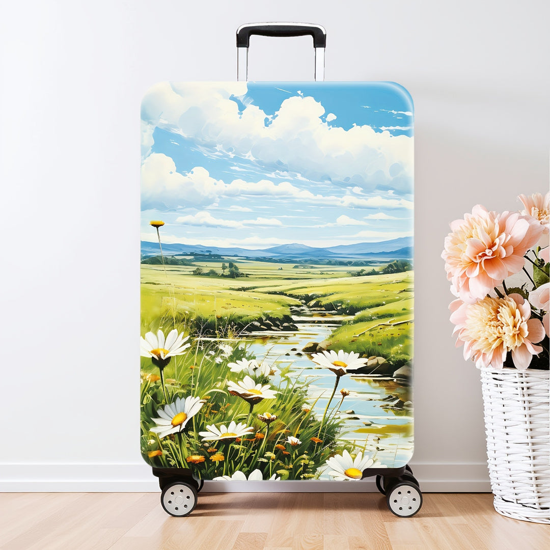 Artistic Floral Hard Shell Suitcase Bowlift
