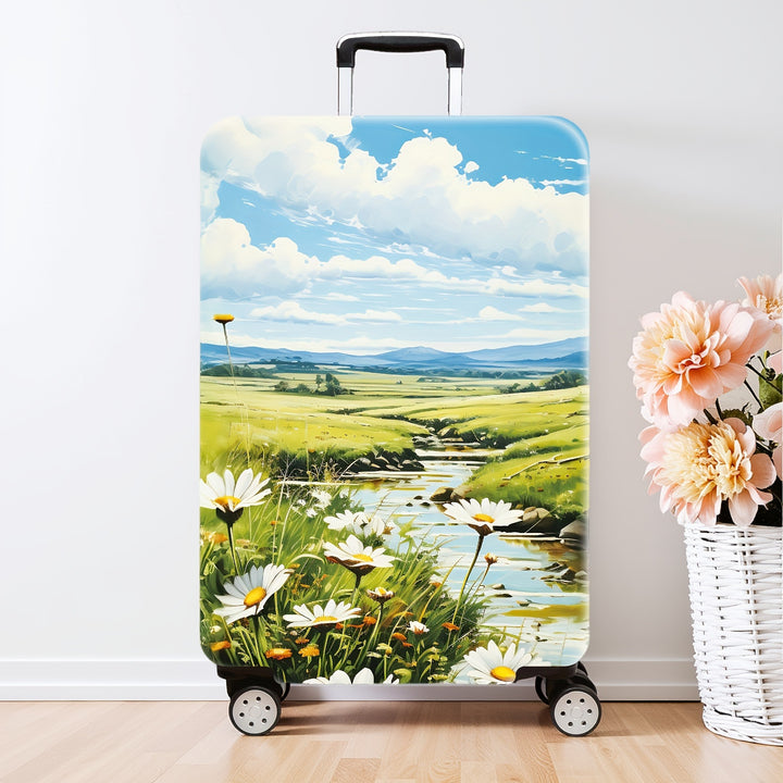 Artistic Floral Hard Shell Suitcase Bowlift
