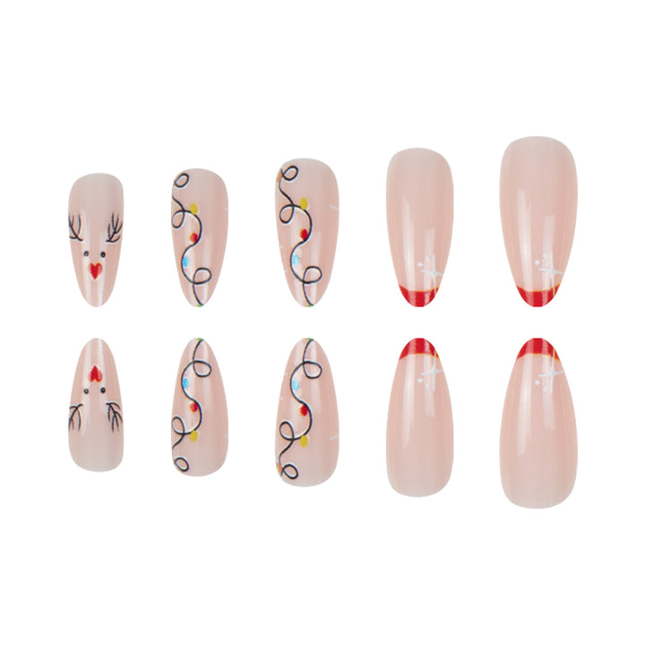 Festive Holiday-Themed Press-On Nails Bowlift
