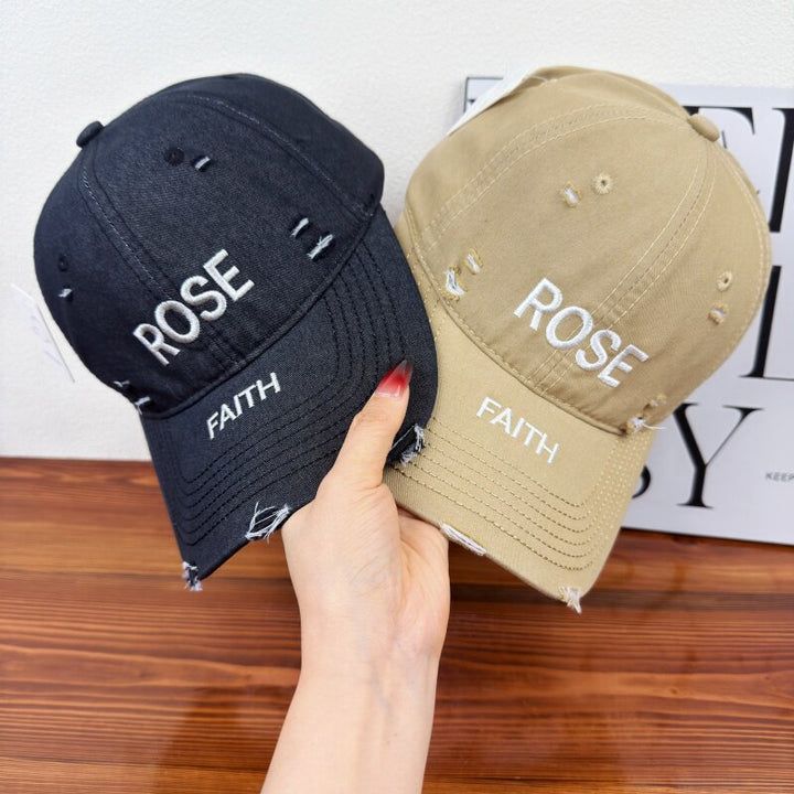 Women's Distressed Graphic Adjustable Cap Bowlift