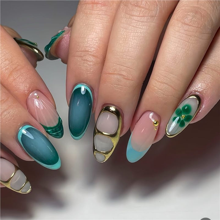 Artistic Press-On Nail Extensions with Unique Designs Bowlift