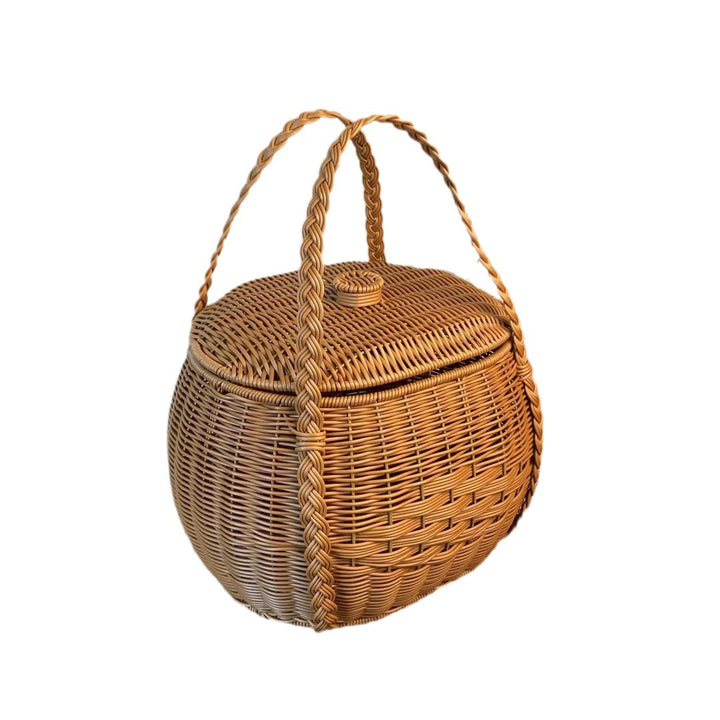 Handcrafted Woven Storage Basket Bowlift