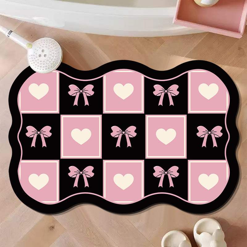 Decorative Bow-Shaped Bath Mat Bowlift