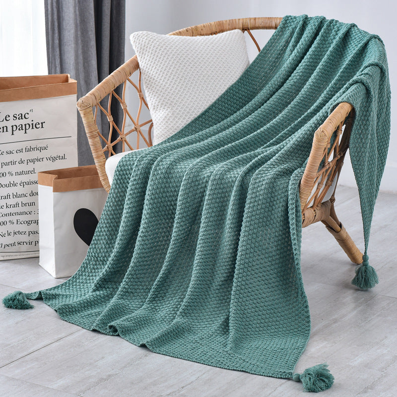 Ladies Elegant Waffle Structure Blanket Bowlift