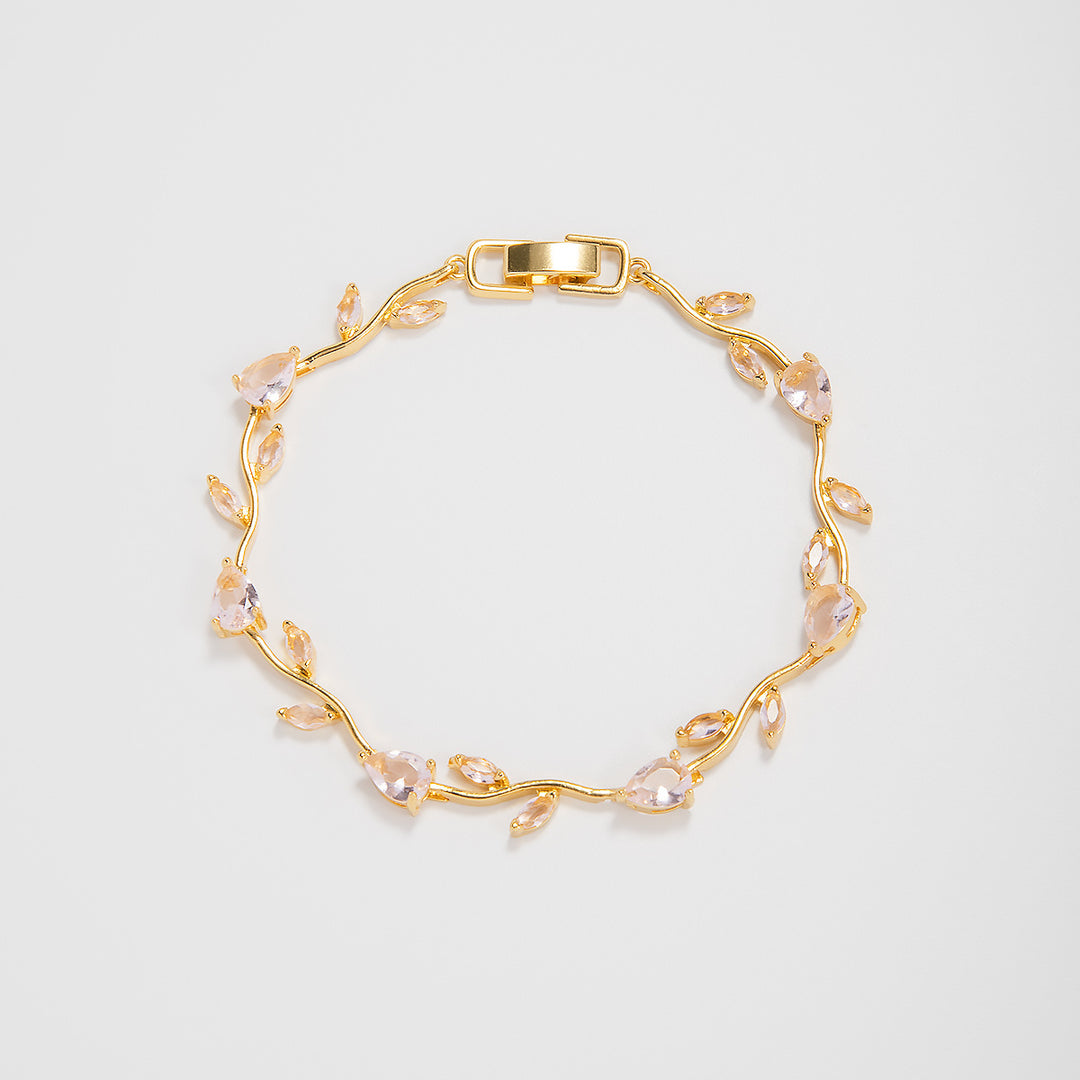 Elegant Floral Design Statement Bracelet Bowlift