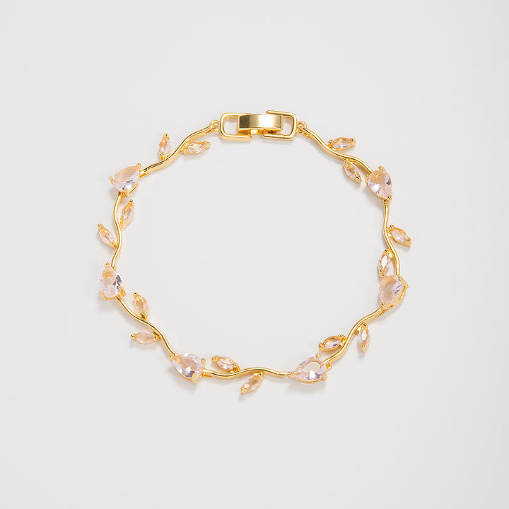 Elegant Floral Design Statement Bracelet Bowlift