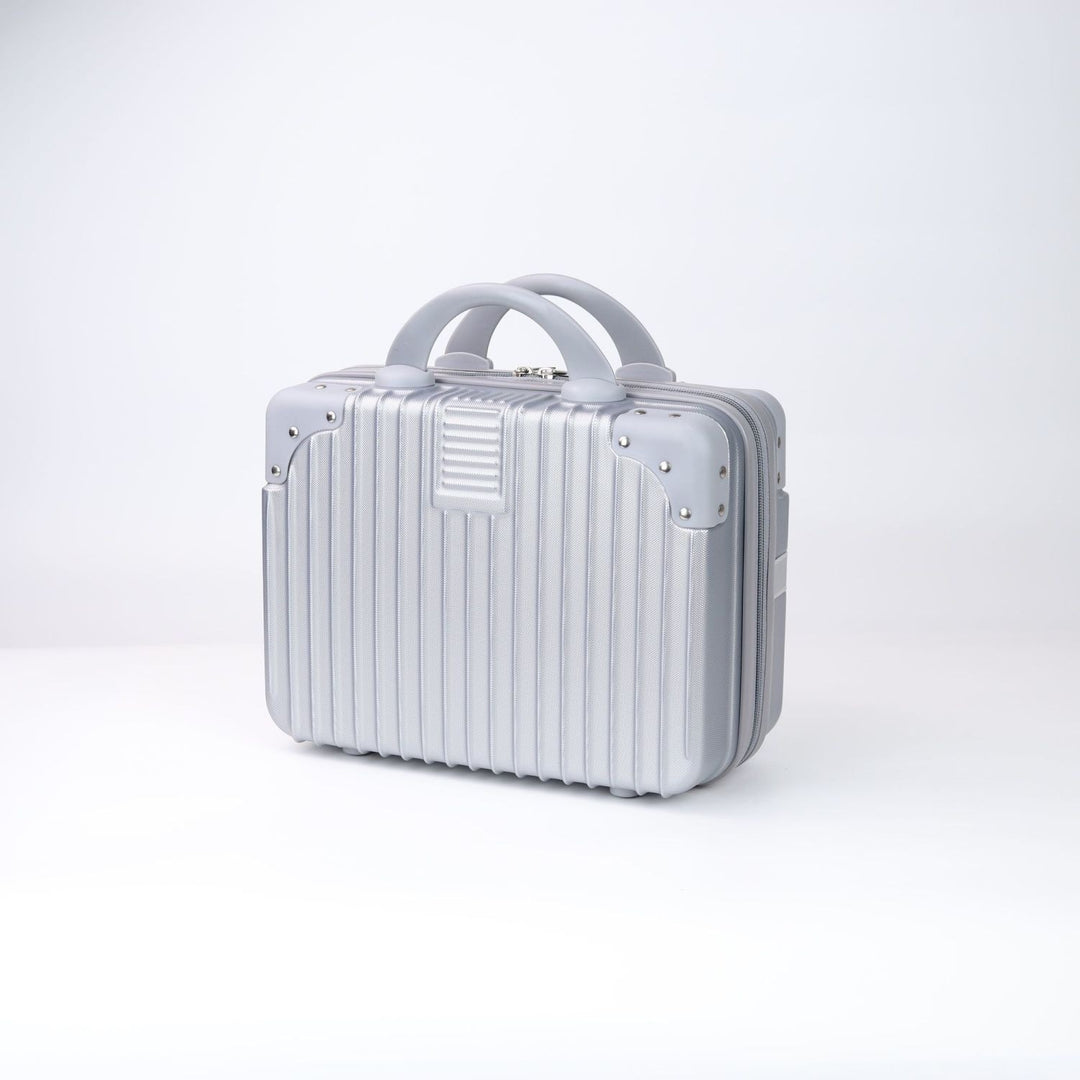 Hard-shell carry-on suitcase with secure lock and innovative design Bowlift