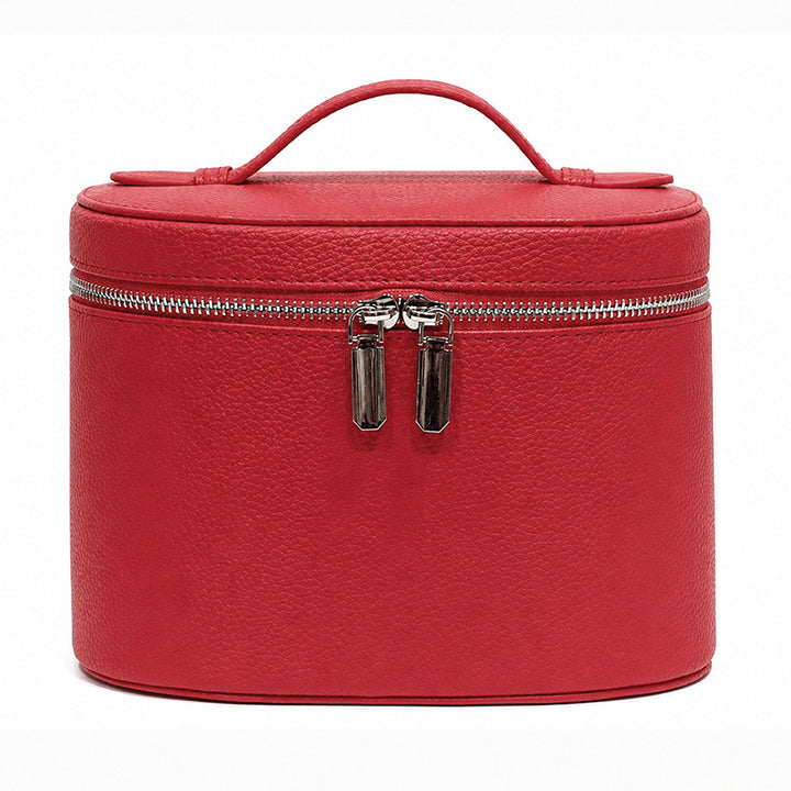 Cosmetic storage bag with elegant design and sturdy carrying handle Bowlift