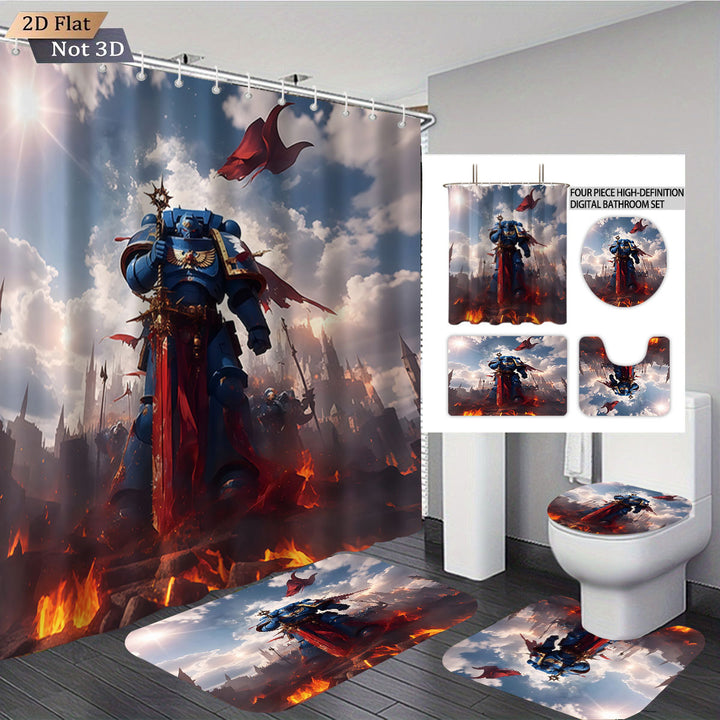 Digital Fantasy-Themed Bathroom Decor Set Bowlift