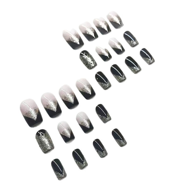 Luxury Glitter-Accent Nail Enhancements Bowlift