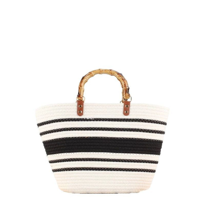Fashionable Basket Handbag Made of Natural Materials Bowlift