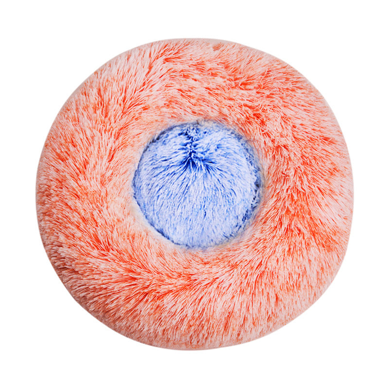 Round Plush Sleeping Bed  Dog Bed