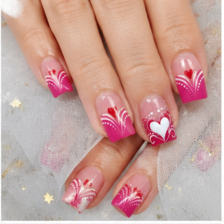 Chic Almond-Shaped Press-On Nail Set Bowlift