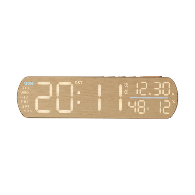 Digital alarm clock with temperature sensor and week display Bowlift