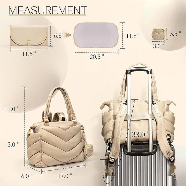 Padded shoulder bag with versatile carrying system Bowlift