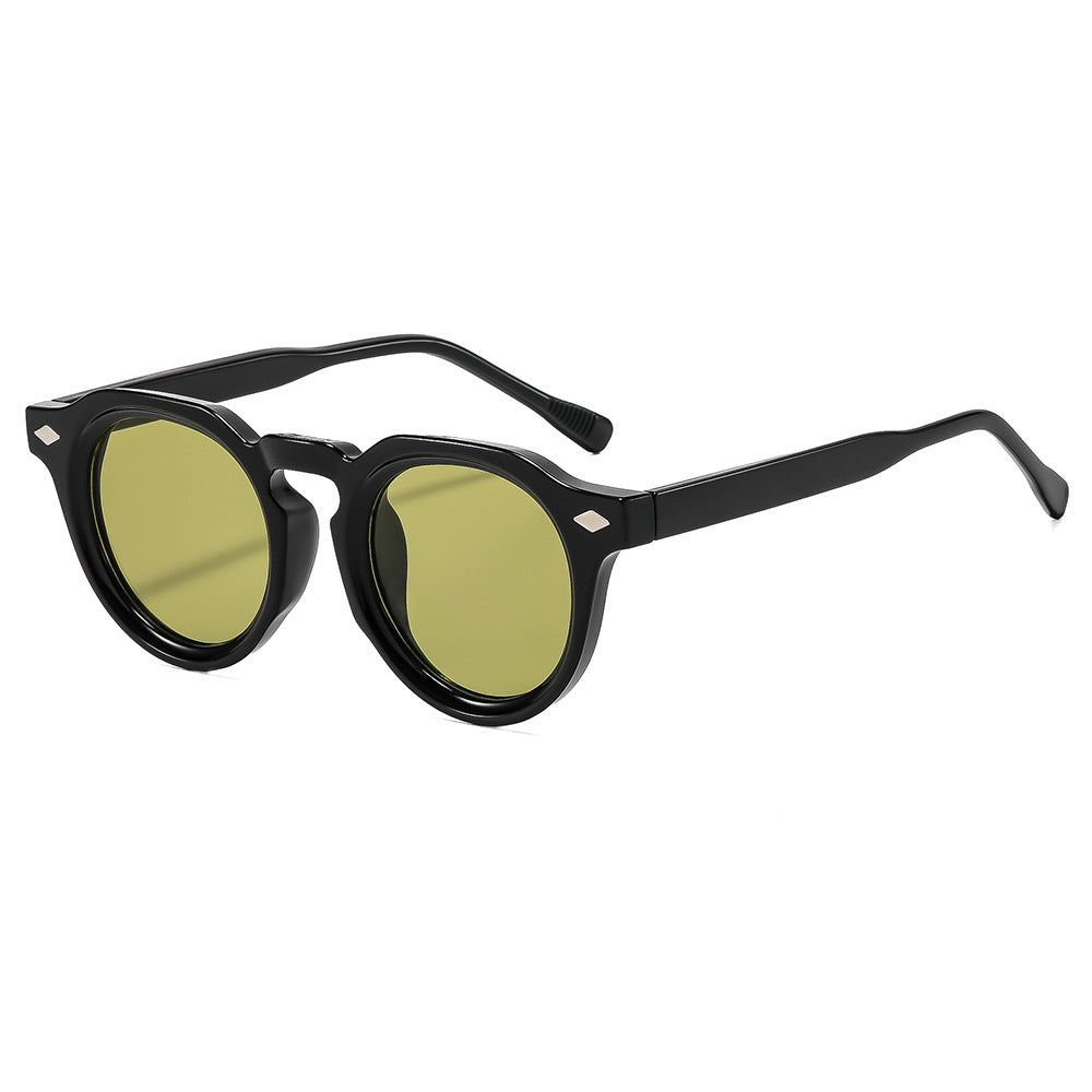Retro-Inspired Round Frame Sunglasses Bowlift