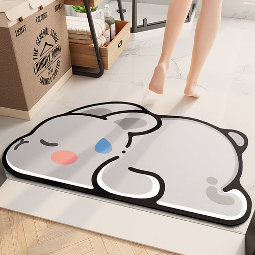 Cute Bunny Door Mat Bowlift