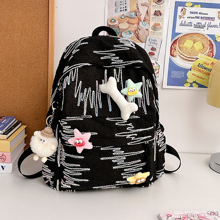 Abstract Patterned Backpack Bowlift