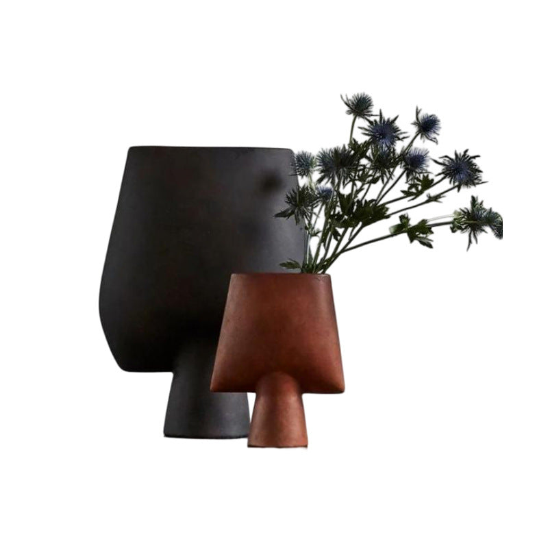 Sculptural Decorative Candle Holder Set