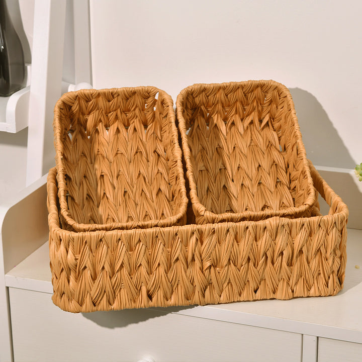 Natural Fiber Woven Storage Basket Bowlift