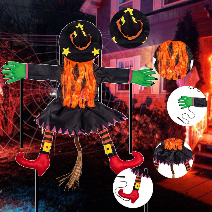 Outdoor Hanging Witch Decoration Bowlift