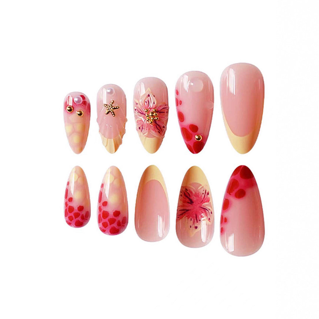 Floral 3D Nail Art Extensions Bowlift