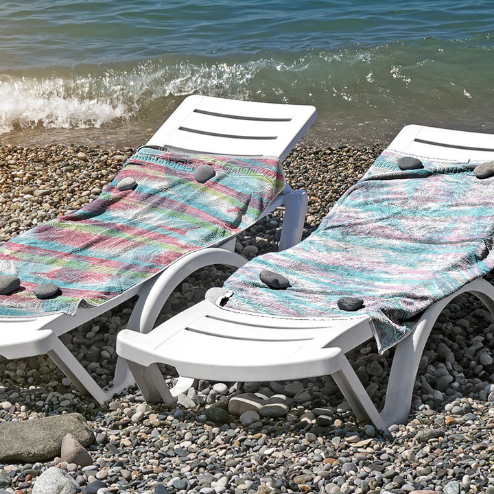 Beach towel made of skin-friendly microfiber with a creative pattern mix Bowlift