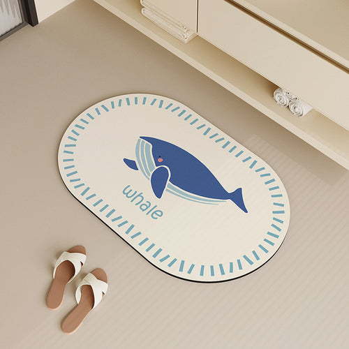 Fun Whale-Themed Bath Mat Bowlift