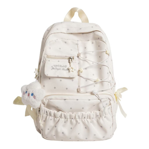 Cute Polka Dot Casual Backpack Bowlift