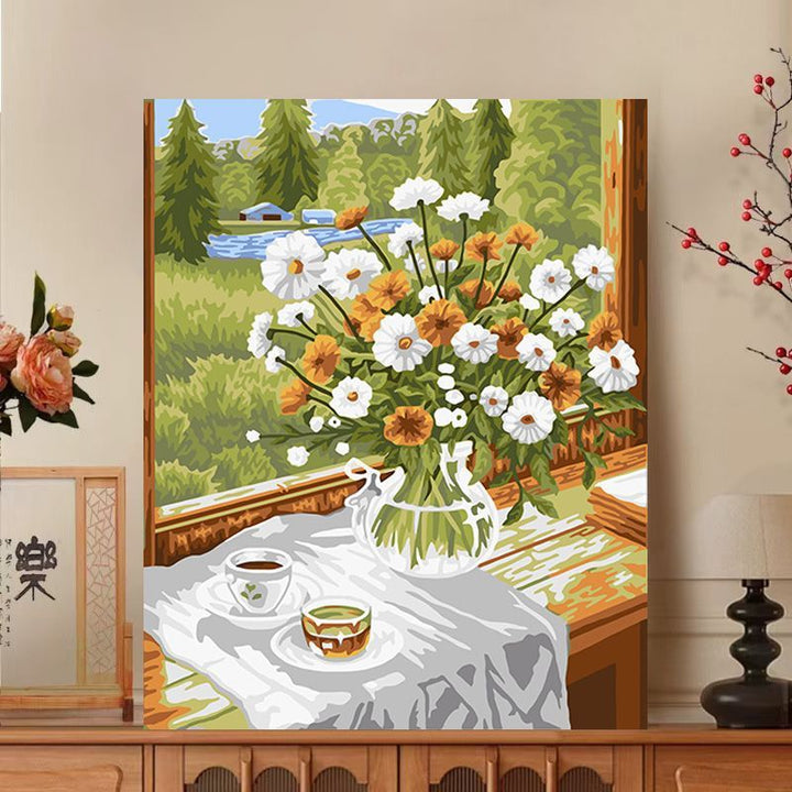 Floral Impressionist Canvas Art Print Bowlift