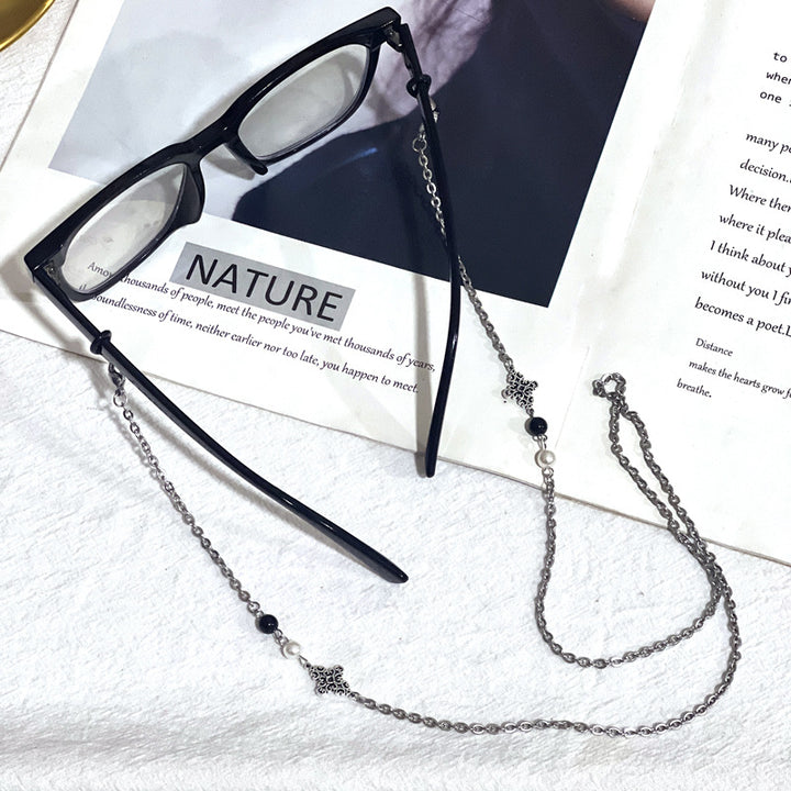 Decorative Metal Chain Eyewear Holder Bowlift