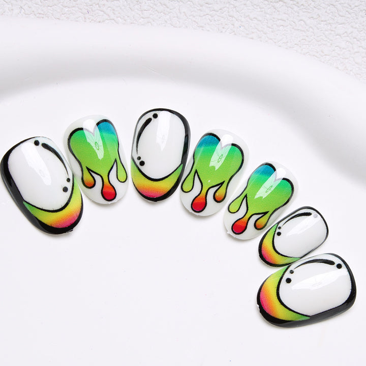 Artistic Abstract Nail Art Bowlift