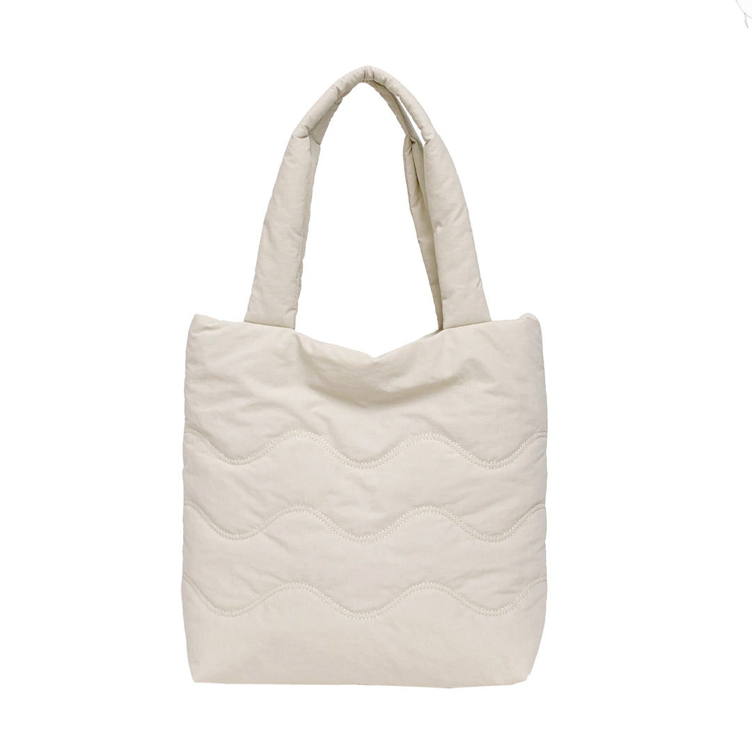 Padded shoulder bag with wave design Bowlift