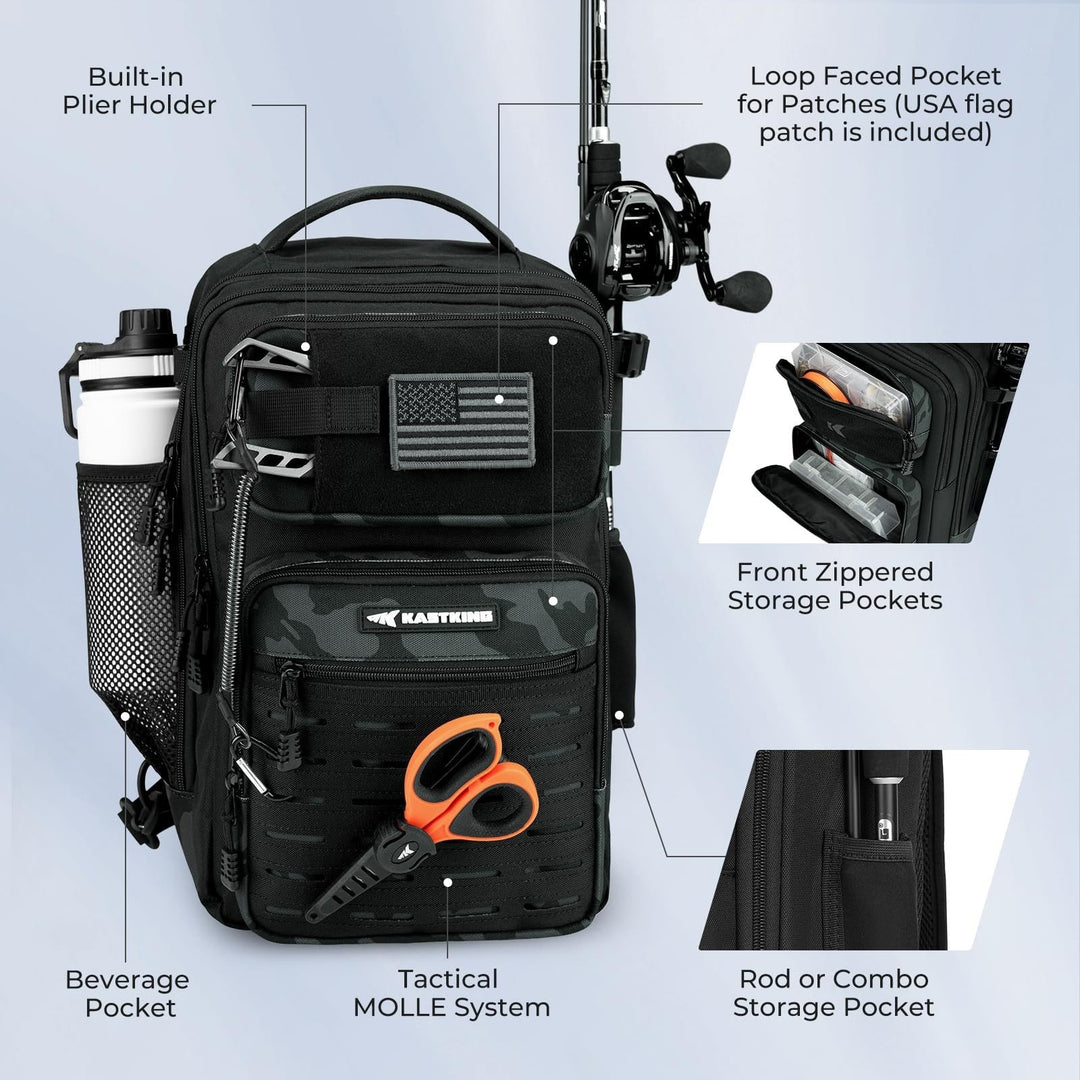 Tactical Fishing Gear Sling Bag Bowlift