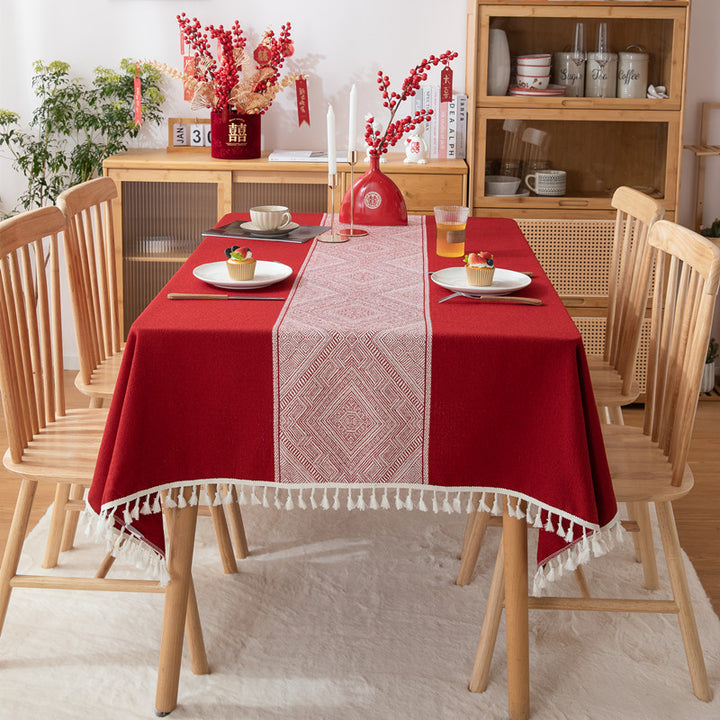 Decorative Geometric Tablecloth