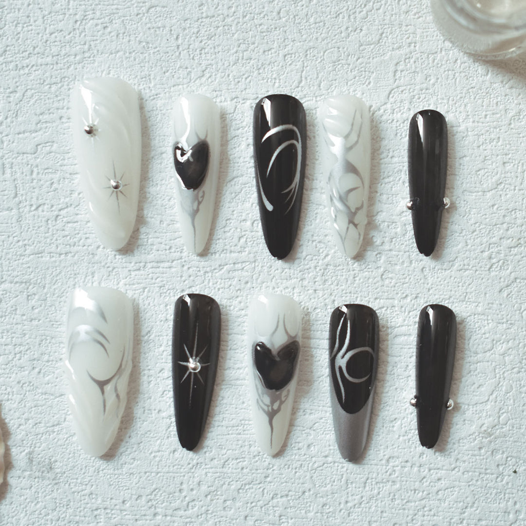 Artistic Stiletto Nail Art Extensions Bowlift
