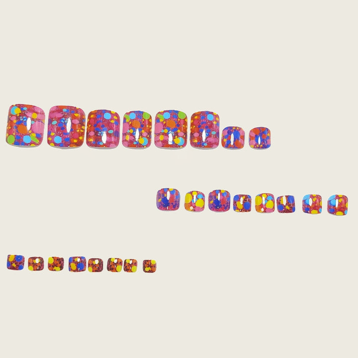 Sparkling Toenail Art Bowlift